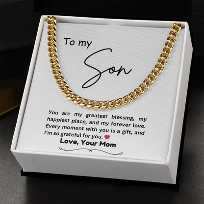 To My Son - From Mom
